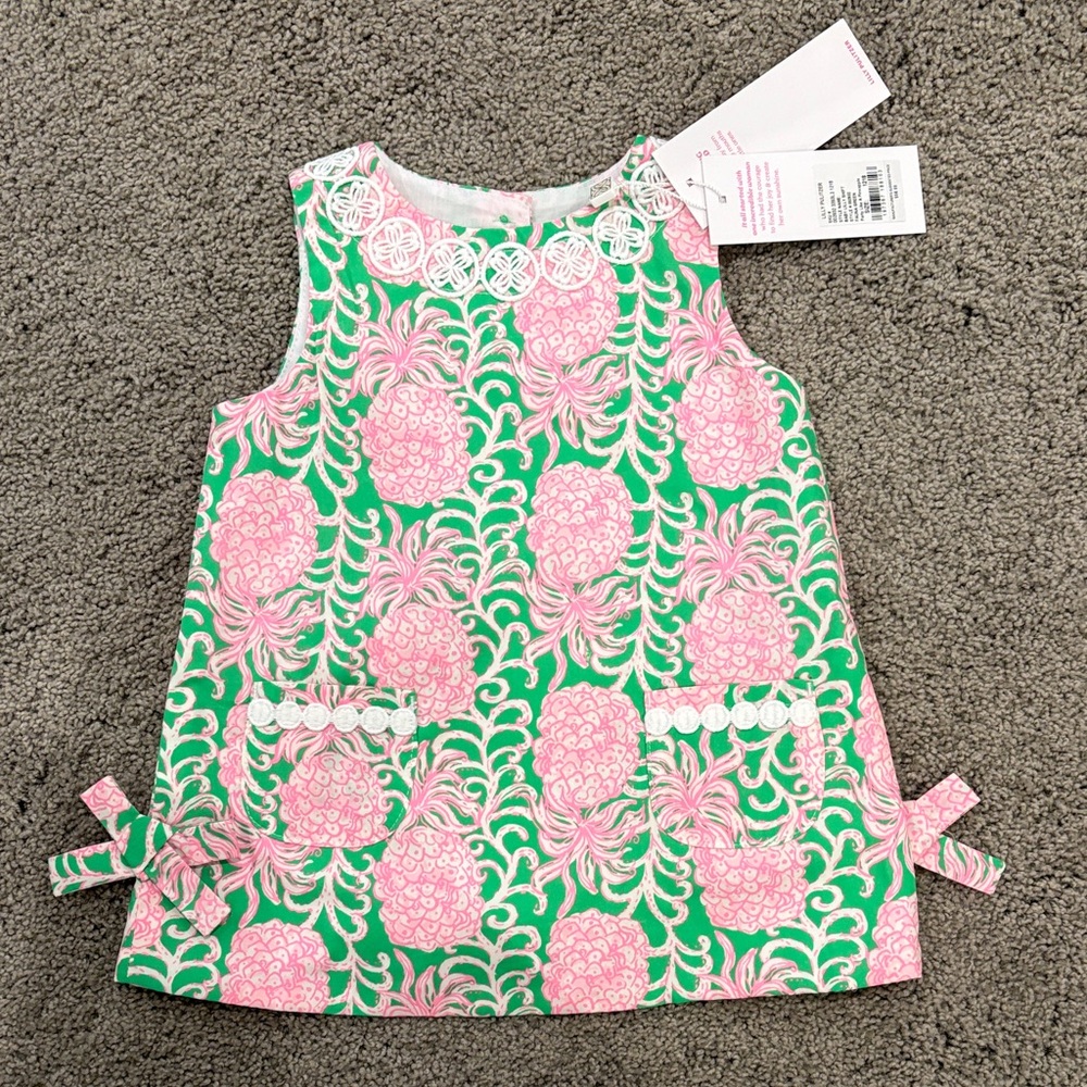 Lilly Pulitzer Pink and Green Kids Dress